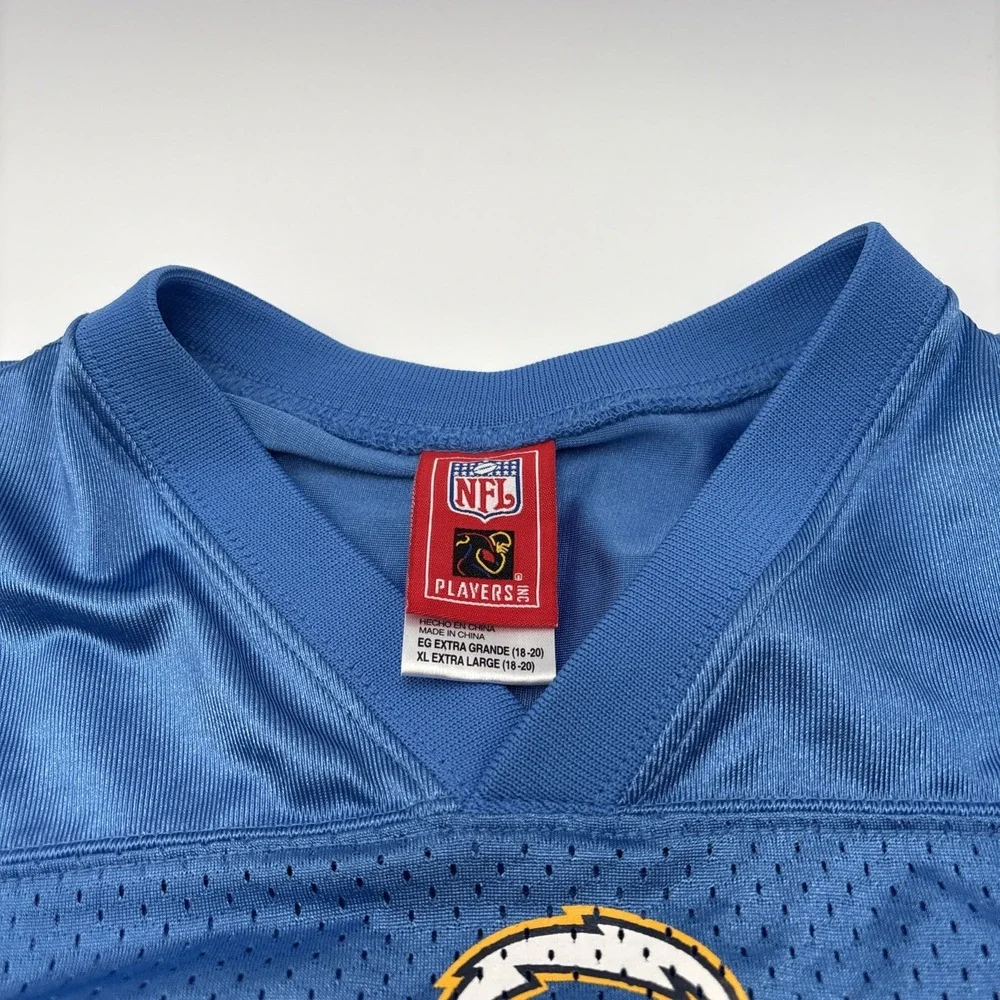 LA Chargers Ladanian Tomlinson Jersey 21 Powder Blue XL Reebok NFL‎ Players Mesh